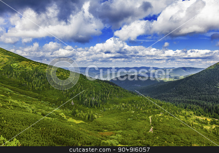 To use this stock image in your creative project, please select the size you need over to the right and click the "Add to Cart" button.
Your downloaded image will come with the Cutcaster watermark removed so don’t worry about the watermark you see on this page. summer landscape stock photo, summer landscape of the Montenegrin ridge in Carpathians by MegaArt