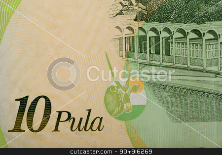 To use this stock image in your creative project, please select the size you need over to the right and click the "Add to Cart" button.
Your downloaded image will come with the Cutcaster watermark removed so don’t worry about the watermark you see on this page. Detail of 10 Botswana Pula banknote stock photo, Detail of 10 Botswana Pula banknote. Botswana Pula is the national currency of Botswana by Artush
