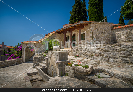 To use this stock image in your creative project, please select the size you need over to the right and click the "Add to Cart" button.
Your downloaded image will come with the Cutcaster watermark removed so don’t worry about the watermark you see on this page. Historical buildings in Old Town of Bar stock photo, Historical buildings in Old Town of Bar, stone house and drinkable water tap. Bar, Montenegro by Alexander Nikiforov