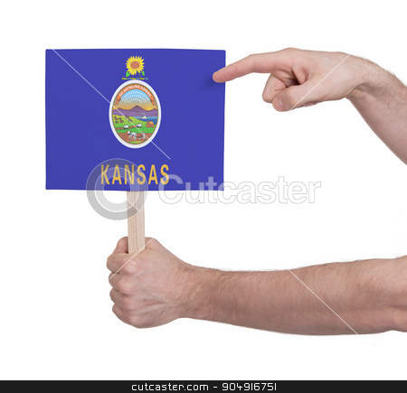 To use this stock image in your creative project, please select the size you need over to the right and click the "Add to Cart" button.
Your downloaded image will come with the Cutcaster watermark removed so don’t worry about the watermark you see on this page. Hand holding small card - Flag of Kansas stock photo, Hand holding small card, isolated on white - Flag of Kansas by michaklootwijk