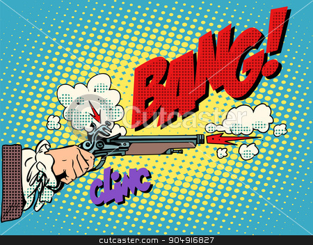 To use this stock image in your creative project, please select the size you need over to the right and click the "Add to Cart" button.
Your downloaded image will come with the Cutcaster watermark removed so don’t worry about the watermark you see on this page. Duel shot pistol stock vector clipart, Duel shot pistol pop art retro style. Antique weapons. The nobles honor offense aristocracy. Murder bang clinc by studiostoks