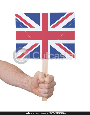To use this stock image in your creative project, please select the size you need over to the right and click the "Add to Cart" button.
Your downloaded image will come with the Cutcaster watermark removed so don’t worry about the watermark you see on this page. Hand holding small card - Flag of the UK stock photo, Hand holding small card, isolated on white - Flag of the UK by michaklootwijk