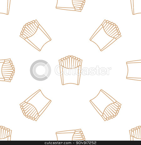 To use this stock image in your creative project, please select the size you need over to the right and click the "Add to Cart" button.
Your downloaded image will come with the Cutcaster watermark removed so don’t worry about the watermark you see on this page. french fries outline seamless pattern stock vector clipart, vector brown gold color outline french fries potato paper pack seamless pattern on white background
by Alexey Kurenkov
