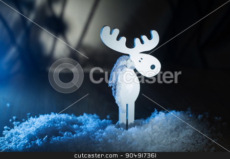 To use this stock image in your creative project, please select the size you need over to the right and click the "Add to Cart" button.
Your downloaded image will come with the Cutcaster watermark removed so don’t worry about the watermark you see on this page. White wooden toy moose in the snow stock photo, White wooden toy moose in the snow. by timonko