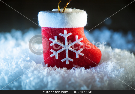 To use this stock image in your creative project, please select the size you need over to the right and click the "Add to Cart" button.
Your downloaded image will come with the Cutcaster watermark removed so don’t worry about the watermark you see on this page. Red Santa's boot with snowflake in snow stock photo, Red Santa's boot with snowflake in snow. by timonko