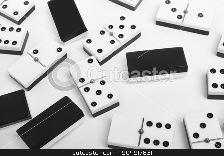 To use this stock image in your creative project, please select the size you need over to the right and click the "Add to Cart" button.
Your downloaded image will come with the Cutcaster watermark removed so don’t worry about the watermark you see on this page. Domino game with pieces over a white background. Black, white stock photo, Domino game with pieces over a white background. Black, white. Horizontal by ABBPhoto