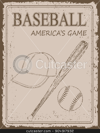 To use this stock image in your creative project, please select the size you need over to the right and click the "Add to Cart" button.
Your downloaded image will come with the Cutcaster watermark removed so don’t worry about the watermark you see on this page. Vintage baseball poster stock vector clipart, Vintage baseball poster on old paper background by monicaodo