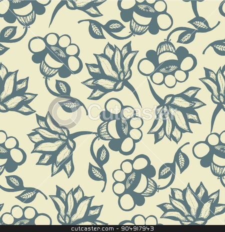 To use this stock image in your creative project, please select the size you need over to the right and click the "Add to Cart" button.
Your downloaded image will come with the Cutcaster watermark removed so don’t worry about the watermark you see on this page. Background with branches, flowers and butterflies stock vector clipart, seamless background with branches, flowers and butterflies by Aleksandra Serova