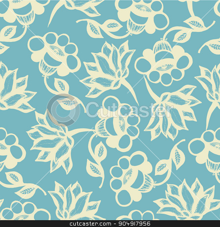 To use this stock image in your creative project, please select the size you need over to the right and click the "Add to Cart" button.
Your downloaded image will come with the Cutcaster watermark removed so don’t worry about the watermark you see on this page. Background with branches, flowers and butterflies stock vector clipart, seamless background with branches, flowers and butterflies by Aleksandra Serova