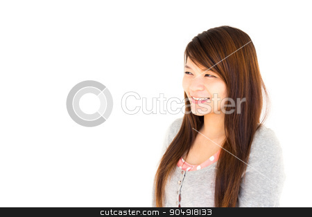 To use this stock image in your creative project, please select the size you need over to the right and click the "Add to Cart" button.
Your downloaded image will come with the Cutcaster watermark removed so don’t worry about the watermark you see on this page. woman is looking stock photo, asian woman is looking and thinking for something on white background by stockdevil