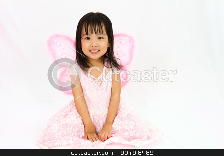 To use this stock image in your creative project, please select the size you need over to the right and click the "Add to Cart" button.
Your downloaded image will come with the Cutcaster watermark removed so don’t worry about the watermark you see on this page. Chinese little girl wearing butterfly custome stock photo, Chinese little girl wearing butterfly custome in plain white background by Tan Kian Khoon
