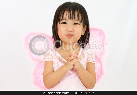 To use this stock image in your creative project, please select the size you need over to the right and click the "Add to Cart" button.
Your downloaded image will come with the Cutcaster watermark removed so don’t worry about the watermark you see on this page. Chinese little girl wearing butterfly custome with praying gestu stock photo, Chinese little girl wearing butterfly custome with praying gesture in plain white background by Tan Kian Khoon