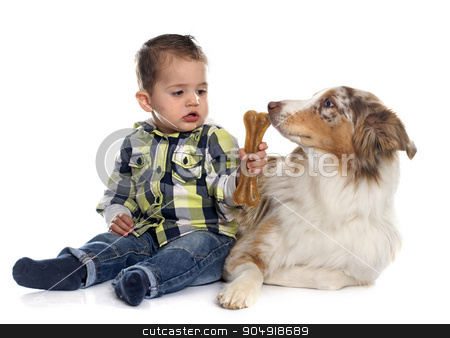 To use this stock image in your creative project, please select the size you need over to the right and click the "Add to Cart" button.
Your downloaded image will come with the Cutcaster watermark removed so don’t worry about the watermark you see on this page. little boy and dog stock photo, little boy and dog in front of white background by Bonzami Emmanuelle