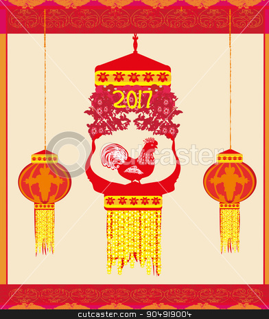 To use this stock image in your creative project, please select the size you need over to the right and click the "Add to Cart" button.
Your downloaded image will come with the Cutcaster watermark removed so don’t worry about the watermark you see on this page. year of rooster design for Chinese New Year celebration stock vector clipart, year of rooster design for Chinese New Year celebration by Jacky Brown