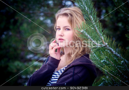 To use this stock image in your creative project, please select the size you need over to the right and click the "Add to Cart" button.
Your downloaded image will come with the Cutcaster watermark removed so don’t worry about the watermark you see on this page. Winter portrait of the girl. stock photo, Winter portrait of girl athletes. Which deals with winter sports. by oleksandrmasnyi