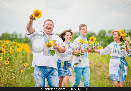 To use this stock image in your creative project, please select the size you need over to the right and click the "Add to Cart" button.
Your downloaded image will come with the Cutcaster watermark removed so don’t worry about the watermark you see on this page. Happy family having fun on sunflowers stock photo, Happy family having fun on sunflowers by Andrii Shevchuk