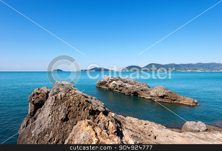 To use this stock image in your creative project, please select the size you need over to the right and click the "Add to Cart" button.
Your downloaded image will come with the Cutcaster watermark removed so don’t worry about the watermark you see on this page. Gulf of La Spezia - Liguria Italy stock photo, Panorama of the Gulf of La Spezia (The Gulf of Poets) Liguria Italy, in the background Portovenere, Palmaria Island and Tino by catalby