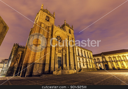 To use this stock image in your creative project, please select the size you need over to the right and click the "Add to Cart" button.
Your downloaded image will come with the Cutcaster watermark removed so don’t worry about the watermark you see on this page. Se Cathedral and Bishop's Palace in Porto stock photo, Se Cathedral and Bishop's Palace in Porto. Porto, Norte, Portugal. by Henryk Sadura