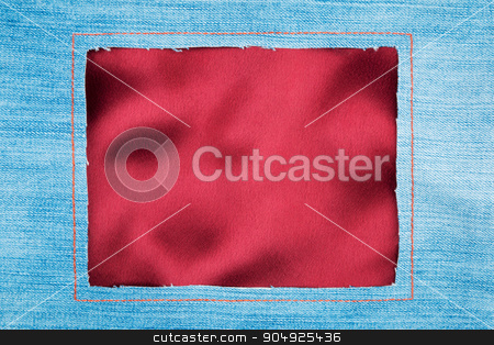 To use this stock image in your creative project, please select the size you need over to the right and click the "Add to Cart" button.
Your downloaded image will come with the Cutcaster watermark removed so don’t worry about the watermark you see on this page. Frame made of denim fabric with yellow stitching on red silk stock photo, Frame made of denim fabric with yellow stitching on red silk, with space for your text by alekleks