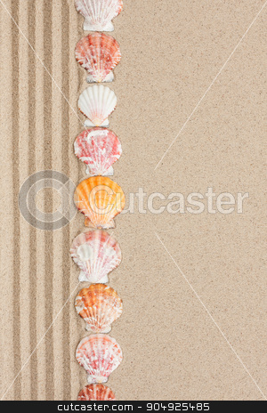 To use this stock image in your creative project, please select the size you need over to the right and click the "Add to Cart" button.
Your downloaded image will come with the Cutcaster watermark removed so don’t worry about the watermark you see on this page. Stripe of seashells lying on the sand stock photo, Stripe of seashells lying on the sand with space for text by alekleks