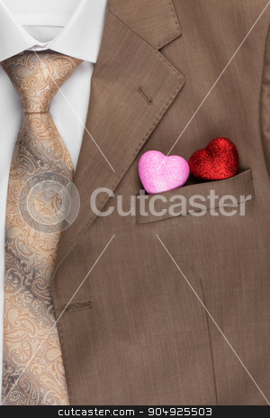 To use this stock image in your creative project, please select the size you need over to the right and click the "Add to Cart" button.
Your downloaded image will come with the Cutcaster watermark removed so don’t worry about the watermark you see on this page. Two Heart peeps out of the pocket of his jacket stock photo, Two Heart peeps out of the pocket of his jacket , conceptual image by alekleks