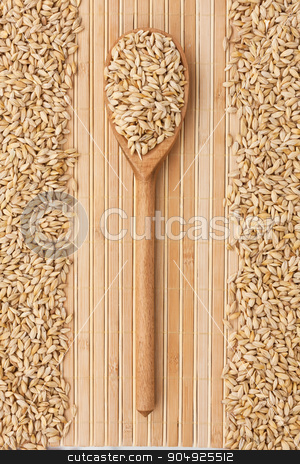 To use this stock image in your creative project, please select the size you need over to the right and click the "Add to Cart" button.
Your downloaded image will come with the Cutcaster watermark removed so don’t worry about the watermark you see on this page. Wooden spoon with barley stock photo, Wooden spoon with barley lying on a bamboo mat by alekleks