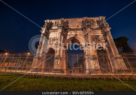 To use this stock image in your creative project, please select the size you need over to the right and click the "Add to Cart" button.
Your downloaded image will come with the Cutcaster watermark removed so don’t worry about the watermark you see on this page. Rome, Italy: Arch of Constantine in the sunset stock photo, Rome, Italy: Arch of Constantine in the sunset of Italian winter by krivinis