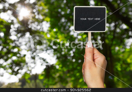 To use this stock image in your creative project, please select the size you need over to the right and click the "Add to Cart" button.
Your downloaded image will come with the Cutcaster watermark removed so don’t worry about the watermark you see on this page. Female hand keeps sign stock photo, Female hand keeps sign on a background sun and foliage by alekleks