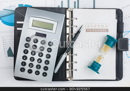 To use this stock image in your creative project, please select the size you need over to the right and click the "Add to Cart" button.
Your downloaded image will come with the Cutcaster watermark removed so don’t worry about the watermark you see on this page. Diary, calculator,hourglass and pen stock photo, Diary, calculator,hourglass and pen lying on a background of diagrams and graphs by alekleks