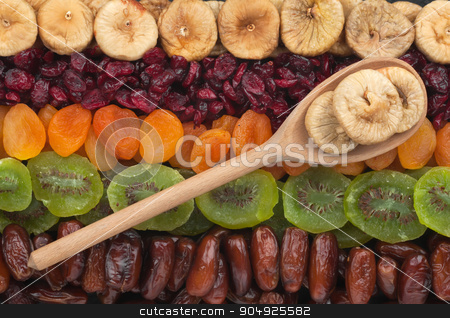 To use this stock image in your creative project, please select the size you need over to the right and click the "Add to Cart" button.
Your downloaded image will come with the Cutcaster watermark removed so don’t worry about the watermark you see on this page. Wooden spoon with figs stock photo, Wooden spoon with figs lies on the dried fruit by alekleks