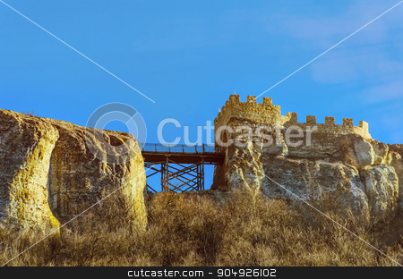 To use this stock image in your creative project, please select the size you need over to the right and click the "Add to Cart" button.
Your downloaded image will come with the Cutcaster watermark removed so don’t worry about the watermark you see on this page. Ovech Fort stock photo, Barbican and Bridge Of Ovech Fort in Provadia, Bulgaria by Sergej Razvodovskij