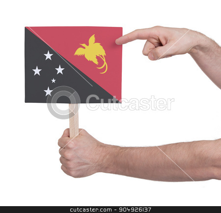 To use this stock image in your creative project, please select the size you need over to the right and click the "Add to Cart" button.
Your downloaded image will come with the Cutcaster watermark removed so don’t worry about the watermark you see on this page. Hand holding small card - Flag of Papua New Guinea stock photo, Hand holding small card, isolated on white - Flag of Papua New Guinea by michaklootwijk