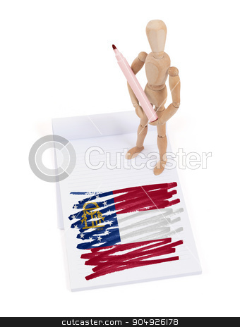 To use this stock image in your creative project, please select the size you need over to the right and click the "Add to Cart" button.
Your downloaded image will come with the Cutcaster watermark removed so don’t worry about the watermark you see on this page. Wooden mannequin made a drawing - Georgia stock photo, Wooden mannequin made a drawing of a flag - Georgia by michaklootwijk