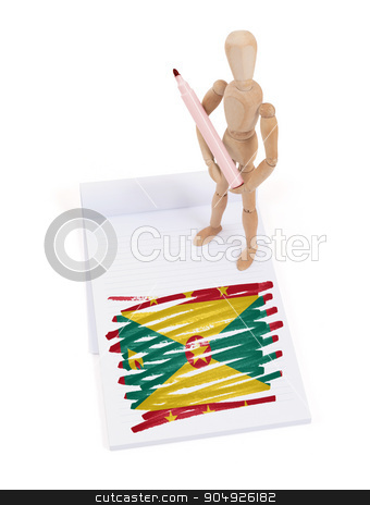 To use this stock image in your creative project, please select the size you need over to the right and click the "Add to Cart" button.
Your downloaded image will come with the Cutcaster watermark removed so don’t worry about the watermark you see on this page. Wooden mannequin made a drawing - Grenada stock photo, Wooden mannequin made a drawing of a flag - Grenada by michaklootwijk