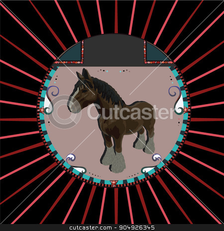 To use this stock image in your creative project, please select the size you need over to the right and click the "Add to Cart" button.
Your downloaded image will come with the Cutcaster watermark removed so don’t worry about the watermark you see on this page. Abstract Brown horse in circle stock vector clipart, Abstract Brown horse in circle by ElemenTxD
