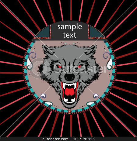 To use this stock image in your creative project, please select the size you need over to the right and click the "Add to Cart" button.
Your downloaded image will come with the Cutcaster watermark removed so don’t worry about the watermark you see on this page. Portrait of a wolf stock vector clipart, Portrait of a wolf in a circle on a background of red rays by ElemenTxD