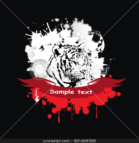 To use this stock image in your creative project, please select the size you need over to the right and click the "Add to Cart" button.
Your downloaded image will come with the Cutcaster watermark removed so don’t worry about the watermark you see on this page. White tiger in a frame stock vector clipart, White tiger in a frame with a red ribbone by ElemenTxD