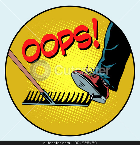 To use this stock image in your creative project, please select the size you need over to the right and click the "Add to Cart" button.
Your downloaded image will come with the Cutcaster watermark removed so don’t worry about the watermark you see on this page. To step on a rake. Failure and problems pop art retro style stock vector clipart, To step on a rake. Failure and problems pop art retro style. The business concept is a bad way, bad decision by studiostoks