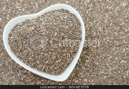 To use this stock image in your creative project, please select the size you need over to the right and click the "Add to Cart" button.
Your downloaded image will come with the Cutcaster watermark removed so don’t worry about the watermark you see on this page. Chia seeds in white bow heart shape. stock photo, Chia seeds in white bow heart shape on chia seeds background. by Miss. PENCHAN PUMILA