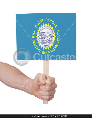 To use this stock image in your creative project, please select the size you need over to the right and click the "Add to Cart" button.
Your downloaded image will come with the Cutcaster watermark removed so don’t worry about the watermark you see on this page. Hand holding small card - Flag of South Dakota stock photo, Hand holding small card, isolated on white - Flag of South Dakota by michaklootwijk