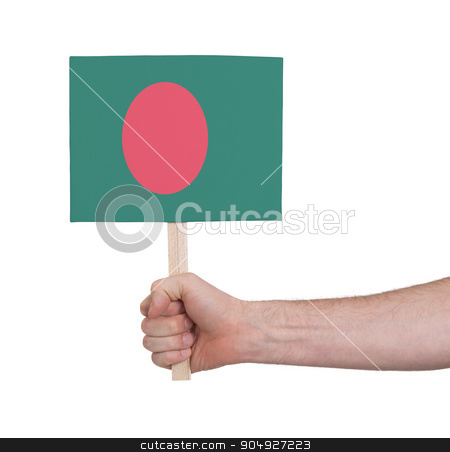 To use this stock image in your creative project, please select the size you need over to the right and click the "Add to Cart" button.
Your downloaded image will come with the Cutcaster watermark removed so don’t worry about the watermark you see on this page. Hand holding small card - Flag of Bangladesh stock photo, Hand holding small card, isolated on white - Flag of Bangladesh by michaklootwijk