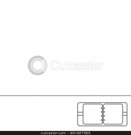 To use this stock image in your creative project, please select the size you need over to the right and click the "Add to Cart" button.
Your downloaded image will come with the Cutcaster watermark removed so don’t worry about the watermark you see on this page. Abstract Creative concept vector background. Line icons flat design elements. Modern vector pictogram of Notepad stock vector clipart, Line icons flat design elements. Modern vector pictogram of Notepad by Vladimir Khapaev