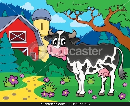 To use this stock image in your creative project, please select the size you need over to the right and click the "Add to Cart" button.
Your downloaded image will come with the Cutcaster watermark removed so don’t worry about the watermark you see on this page. Cow theme image 3 stock vector clipart, Cow theme image 3 - eps10 vector illustration. by Klara Viskova