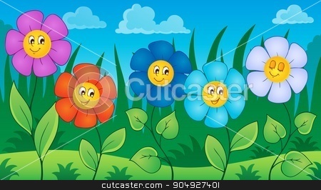 To use this stock image in your creative project, please select the size you need over to the right and click the "Add to Cart" button.
Your downloaded image will come with the Cutcaster watermark removed so don’t worry about the watermark you see on this page. Flowers on meadow theme 6 stock vector clipart, Flowers on meadow theme 6 - eps10 vector illustration. by Klara Viskova