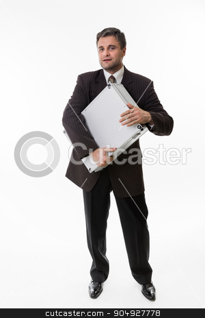 To use this stock image in your creative project, please select the size you need over to the right and click the "Add to Cart" button.
Your downloaded image will come with the Cutcaster watermark removed so don’t worry about the watermark you see on this page. Happy boss. stock photo, Man hug the suitcase full of money. Happy boss with a suitcase full of dollars. by Denys