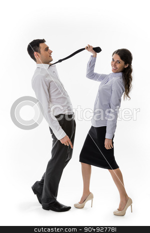 To use this stock image in your creative project, please select the size you need over to the right and click the "Add to Cart" button.
Your downloaded image will come with the Cutcaster watermark removed so don’t worry about the watermark you see on this page. Business woman flirting. stock photo, Office romance. Business woman flirting with the clerk. Office romance. by Denys