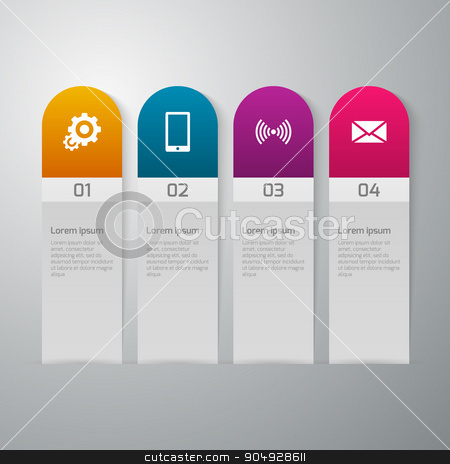 To use this stock image in your creative project, please select the size you need over to the right and click the "Add to Cart" button.
Your downloaded image will come with the Cutcaster watermark removed so don’t worry about the watermark you see on this page. Vector illustration infographics 4 options stock vector clipart, Vector illustration infographics 4 options. Stock vector by Amelisk