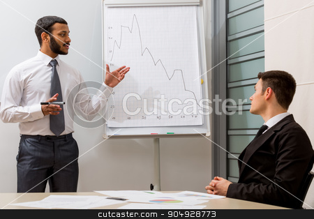 To use this stock image in your creative project, please select the size you need over to the right and click the "Add to Cart" button.
Your downloaded image will come with the Cutcaster watermark removed so don’t worry about the watermark you see on this page. Business training. stock photo, Teacher teaches the student.Business training. Business people. by Denys