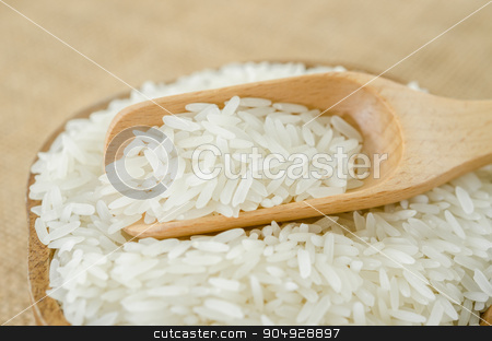 To use this stock image in your creative project, please select the size you need over to the right and click the "Add to Cart" button.
Your downloaded image will come with the Cutcaster watermark removed so don’t worry about the watermark you see on this page. Raw rice in wooden bowl with wooden spoon. stock photo, Raw rice in wooden bowl with wooden spoon on sack background. by Miss. PENCHAN PUMILA