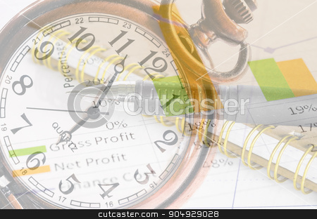 To use this stock image in your creative project, please select the size you need over to the right and click the "Add to Cart" button.
Your downloaded image will come with the Cutcaster watermark removed so don’t worry about the watermark you see on this page. Business time concept. stock photo, Clock and market report graph with document. Business time concept. by Miss. PENCHAN PUMILA
